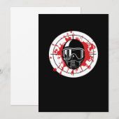 Invitation Cible de paintball Bullseye Marqueur de joueur de  (Devant / Derrière)