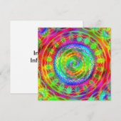 Invitation Cible Tie-dye (Devant / Derrière)