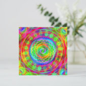 Invitation Cible Tie-dye (Debout devant)