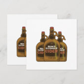 Invitation Cider de Bean (Devant / Derrière)