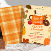 Invitation Cidre d'automne et beignets d'automne Fête d'anniv