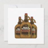 Invitation Cidre de haricot (Dos)