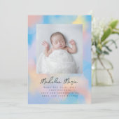 Invitation Ciel arc-en-ciel (Debout devant)