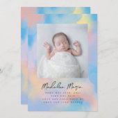 Invitation Ciel arc-en-ciel (Devant / Derrière)