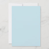 Invitation Ciel Bleu Fleur Romance Mariage (Dos)