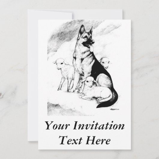 Invitation Ciel de chien (Devant)