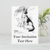 Invitation Ciel de chien (Debout devant)