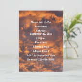 Invitation Ciel du matin et nuages Nature (Debout devant)