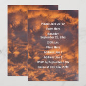 Invitation Ciel du matin et nuages Nature (Devant / Derrière)