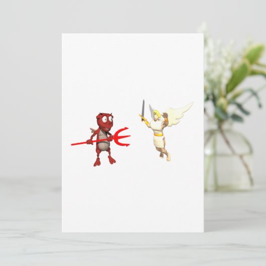 Invitation Ciel et enfer (Debout devant)