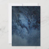 Invitation Ciel nocturne céleste | Douche Couples Argent (Dos)