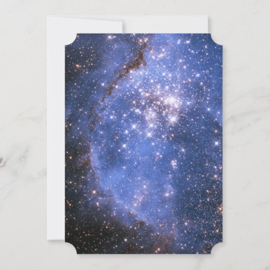 Invitation Ciel nocturne / Espace Thème Anniversaire Invitati (Dos)