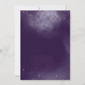 Invitation Ciel nocturne Triple Moon Phases Purple Handfastin (Dos)