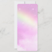 Invitation Ciel rose avec Citron jaune arc-en-ciel (Dos)