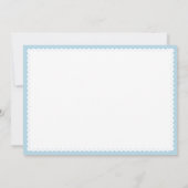 Invitation Cieliro Lindo Bébé bleu Mexicain bébé douche (Dos)