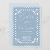 Invitation Cielito Lindo Baby shower garçon (Devant / Derrière)