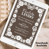 Invitation Cielito Lindo Baby shower mexicain