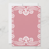 Invitation Cielito lindo baby shower mexicain rose pâle (Dos)