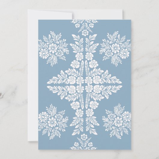 Invitation Cielito Lindo Baptême bébé bleu (Dos)