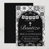 Invitation Cielito Lindo Bautizo Talavera Baptism (Devant / Derrière)