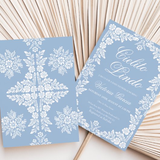 Invitation Cielito Lindo bébé, douche