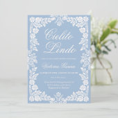 Invitation Cielito Lindo bébé, douche (Debout devant)