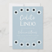 Invitation Cielito Lindo Blue Mexican Boy Baby shower Party (Devant)