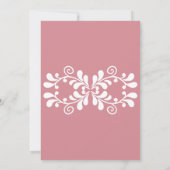 Invitation Cielito Lindo Dusty Pink Baptism & First Birthday (Dos)