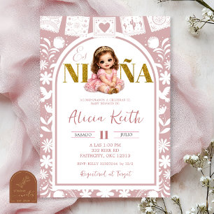 Invitation Cielito Lindo Es Nina Baby Shower Espagnol
