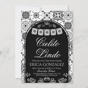 Invitation Cielito Lindo Garçon Baby Shower Papier Découpé