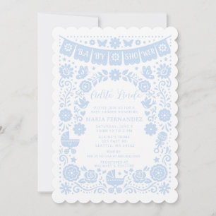 Invitation Cielito Lindo Garçon Fête Prénatale Papier Picado