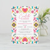 Invitation Cielito Lindo Mexicaine Talavera Carrelage Baby sh (Debout devant)