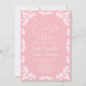 Invitation Cielito Lindo Papel Picado Baby shower Girl (Devant)
