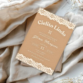 Invitation Cielito Lindo Papel Picado Baby shower neutre