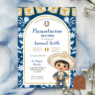 Invitation Cielito Lindo Présentation de 3 ans Ble