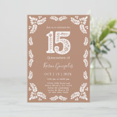Invitation Cielito Lindo Quinceanera (Debout devant)