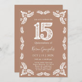 Invitation Cielito Lindo Quinceanera (Devant / Derrière)