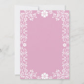 Invitation Cielito Lindo rose Baby shower mexicain (Dos)
