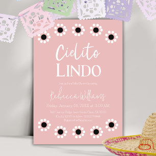 Invitation Cielito Lindo rose Barro Senorita Baby shower fill