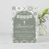 Invitation Cielito Lindo Sage Green Talavera (Debout devant)