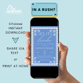 Invitation Cielito Lindo Talavera Baby shower mexicain