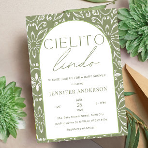 Invitation Cielito Lindo Talavera Baby shower mexicain