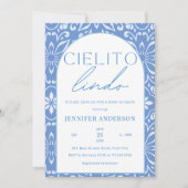 Invitation Cielito Lindo Talavera Baby shower mexicain (Devant)