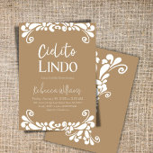 Invitation Cielito Lindo Talavera Baby shower mexicain Fiesta