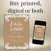 Invitation Cielito Lindo Talavera Baby shower mexicain Fiesta