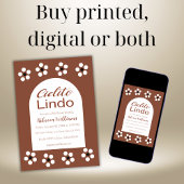 Invitation Cielito Lindo Talavera Baby shower mexicain Fiesta