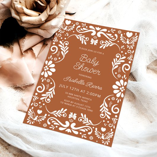 Invitation Cielito Lindo Talavera Mexican Baby Shower Invitat