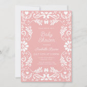 Invitation Cielito Lindo Talavera Mexican Girl Baby Shower (Devant)