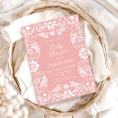 Invitation Cielito Lindo Talavera Mexican Girl Baby Shower