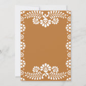 Invitation Cielito lindo terracotta Mexicain 60e anniversaire (Dos)
